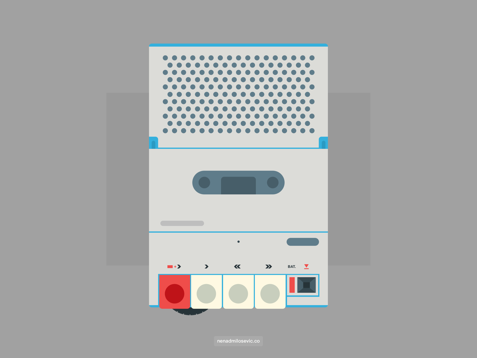 Inter cassette player